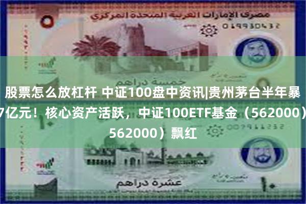 股票怎么放杠杆 中证100盘中资讯|贵州茅台半年暴赚417亿元！核心资产活跃，中证100ETF基金（562000）飘红