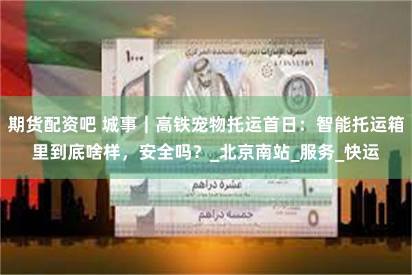 期货配资吧 城事｜高铁宠物托运首日：智能托运箱里到底啥样，安全吗？_北京南站_服务_快运