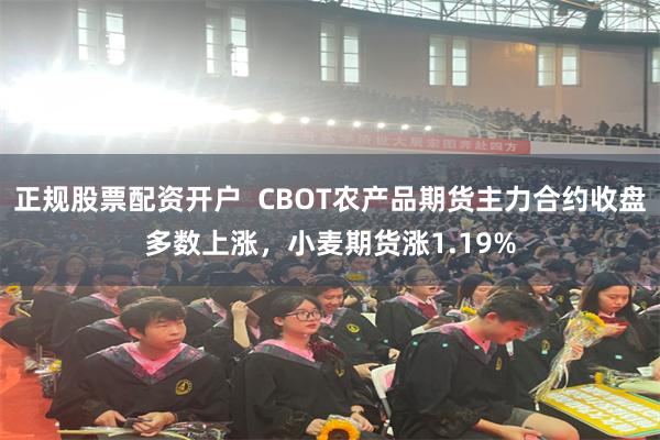 正规股票配资开户  CBOT农产品期货主力合约收盘多数上涨，小麦期货涨1.19%