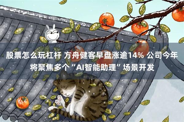 股票怎么玩杠杆 方舟健客早盘涨逾14% 公司今年将聚焦多个“AI智能助理”场景开发